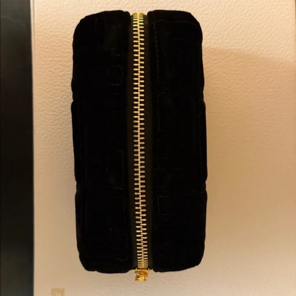 Balmain Black Velvet Travel Cosmetics Bag/Pouch New - Picture 8 of 10